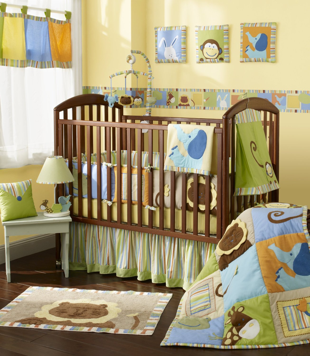Sumersault Heads or Tails Crib Bedding