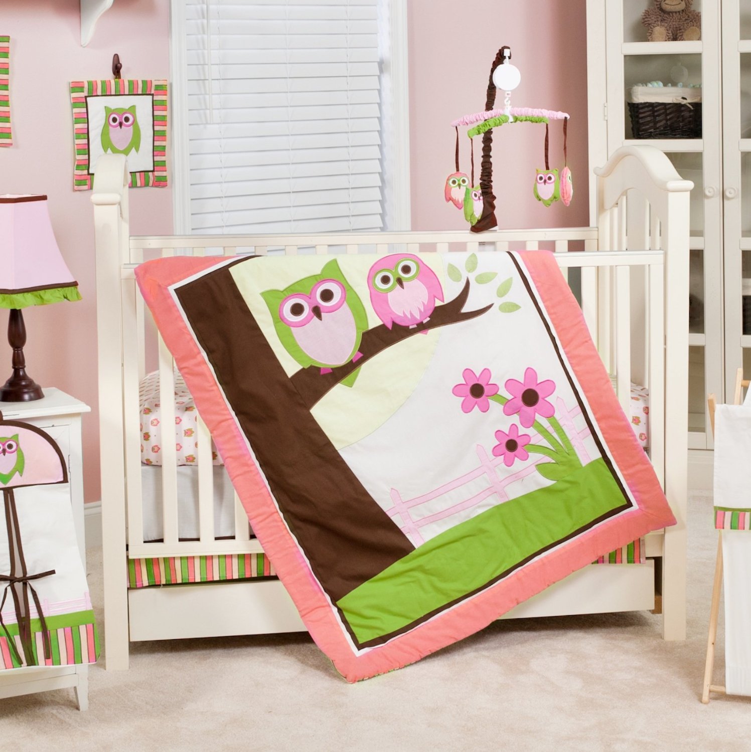 Pam Grace Creations Sweet Dreams Owls Baby Bedding