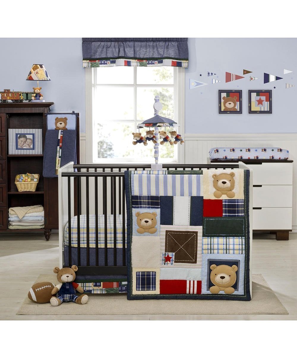 Kidsline Oxford Bear Baby Bedding Collection