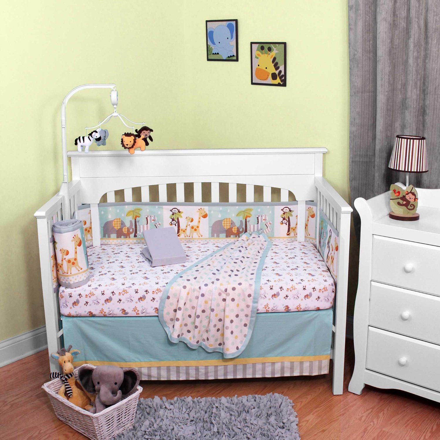 Breathable Baby 2 by 2 Friends Crib Bedding