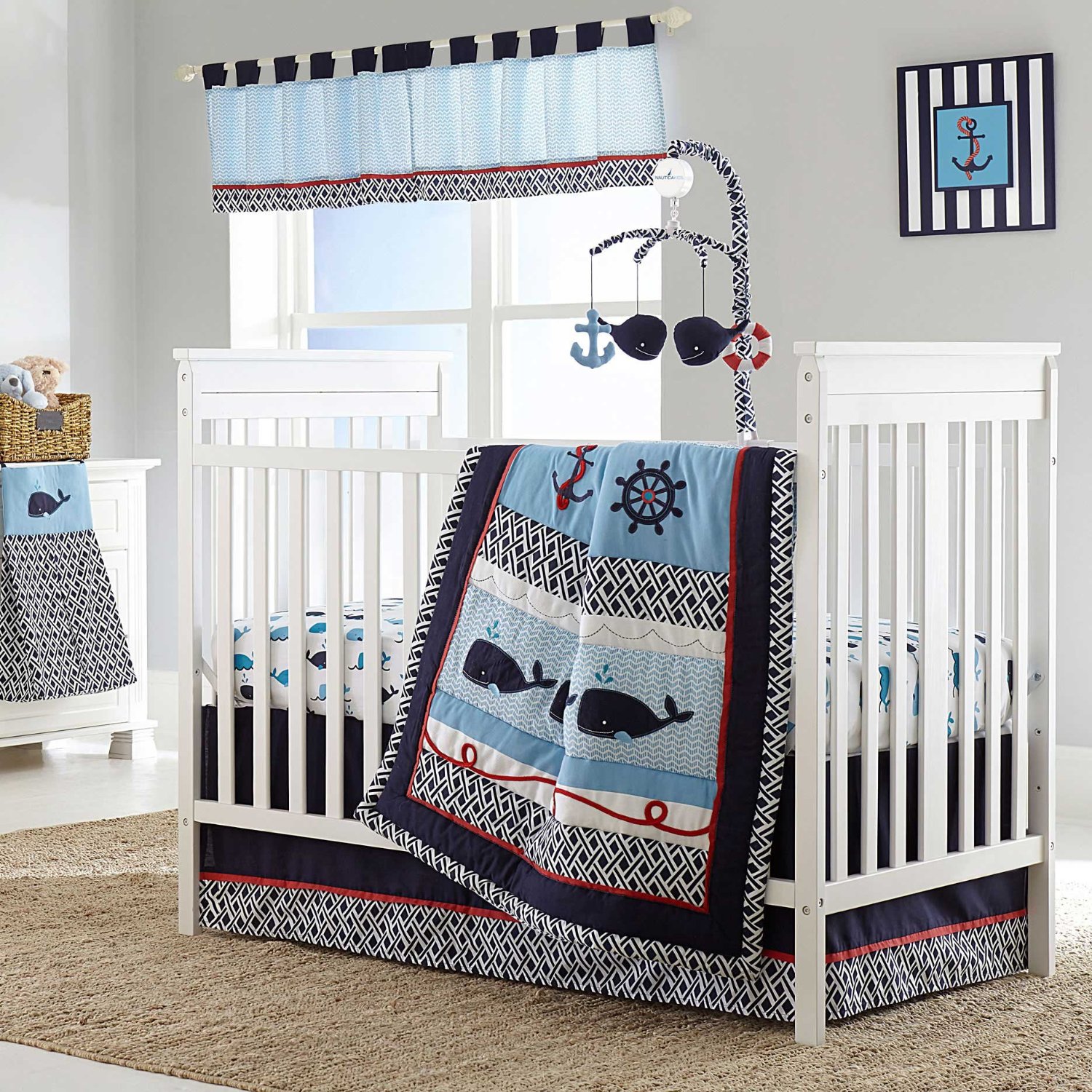 Nautica Whale of a Tale Baby Bedding