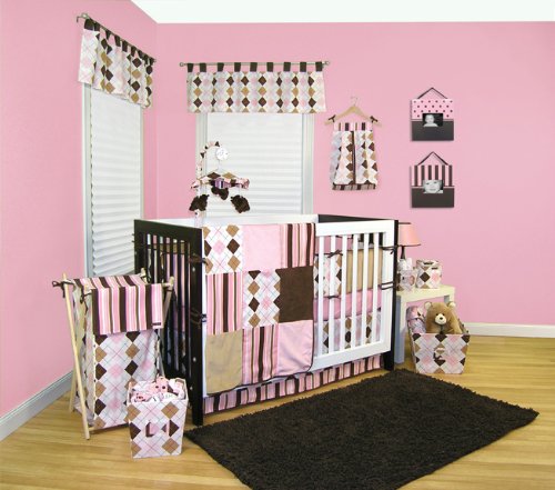 Trend Lab Prep School Pink Crib Bedding