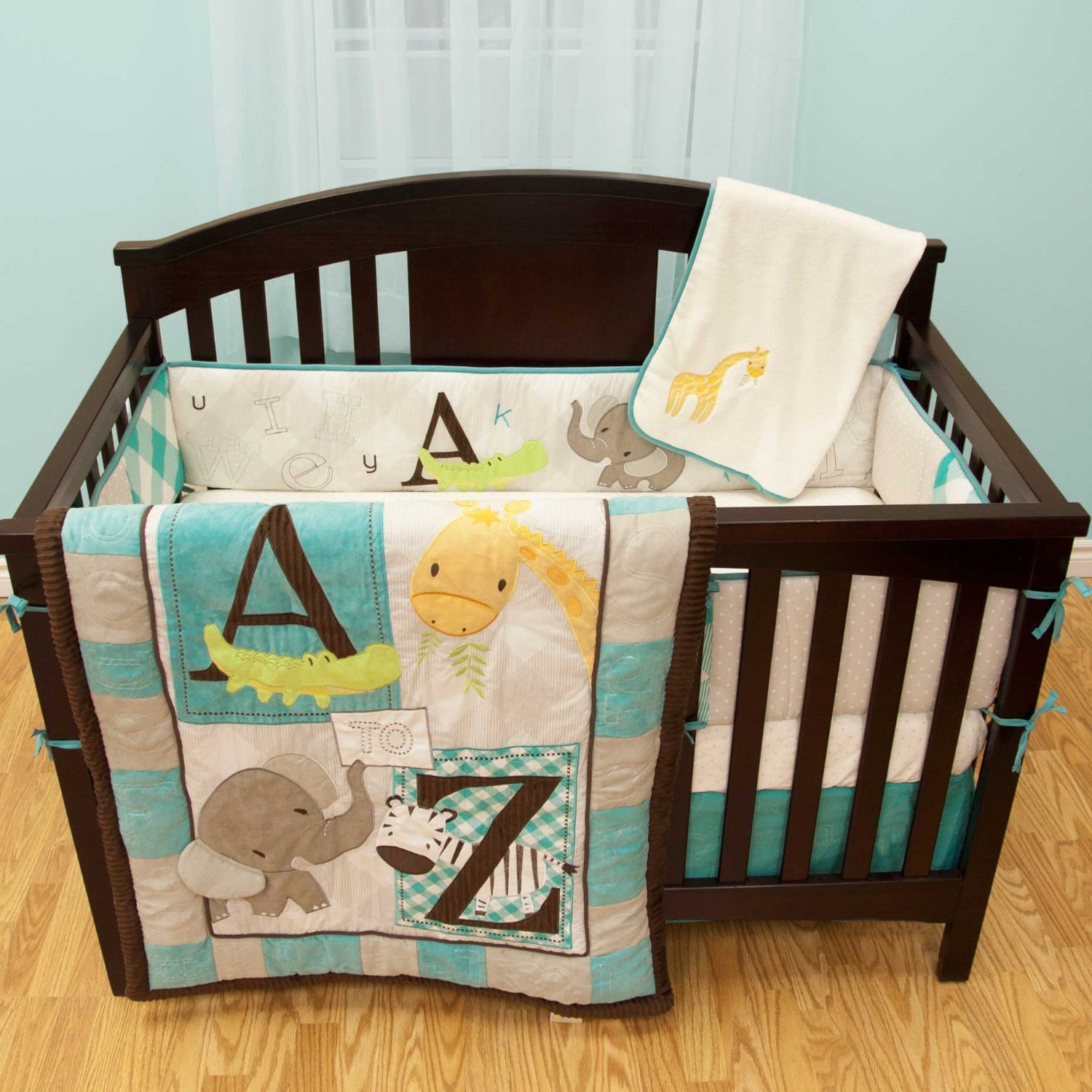 Babys First A to Z Crib Bedding