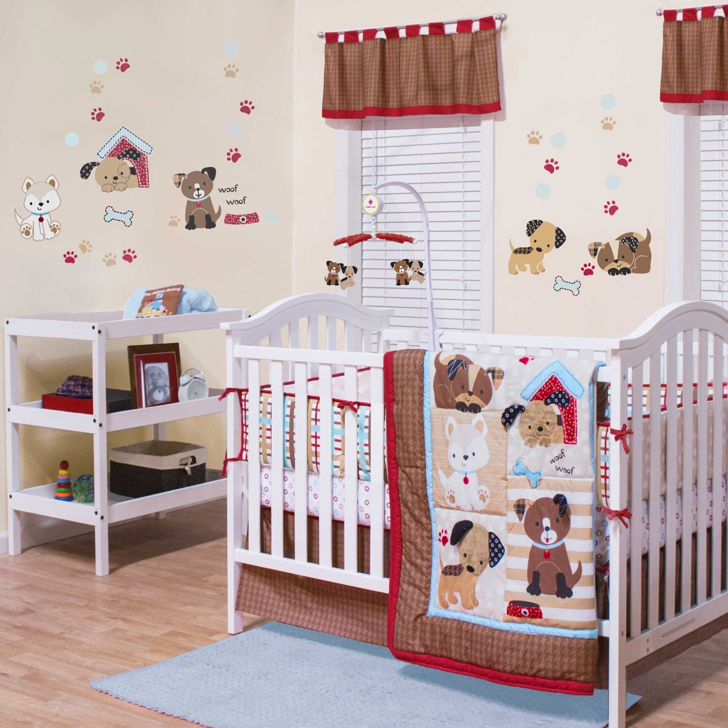 Belle Puppy Play Baby Bedding