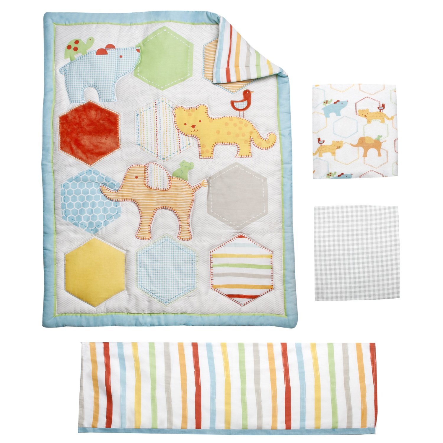 Kidsline Whos At the Zoo Baby Bedding