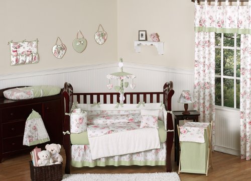 Sweet Jojo Designs Rileys Roses Crib Bedding